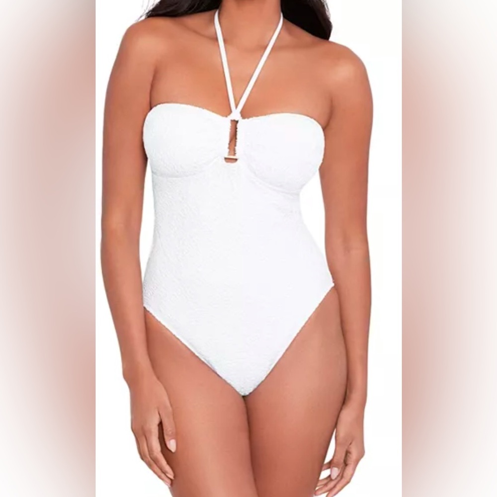 Lauren Ralph Lauren White One Piece Swimsuit